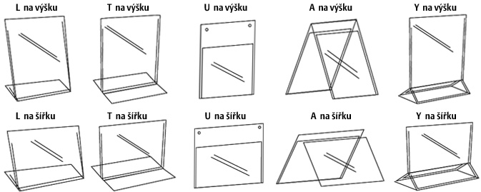 Nabdkov menu stojnky